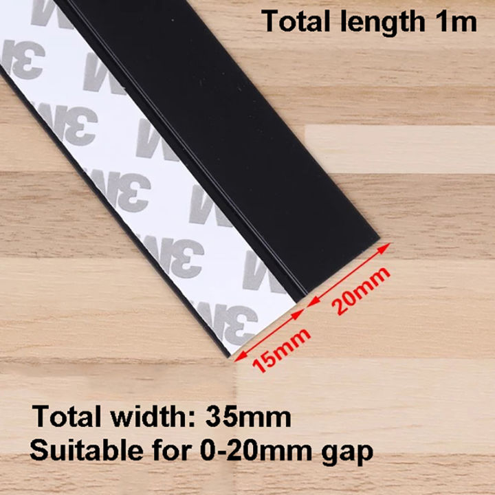 Adhesive Under Door Sweep Weather Stripping Soundproof Rubber Bottom Seal Strip