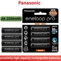100% Panasonic Eneloop Original Battery Pro AA 2550mAh 1.2V NI-MH Camera Flashlight Toy Pre-Charged Rechargeable Batteries. 