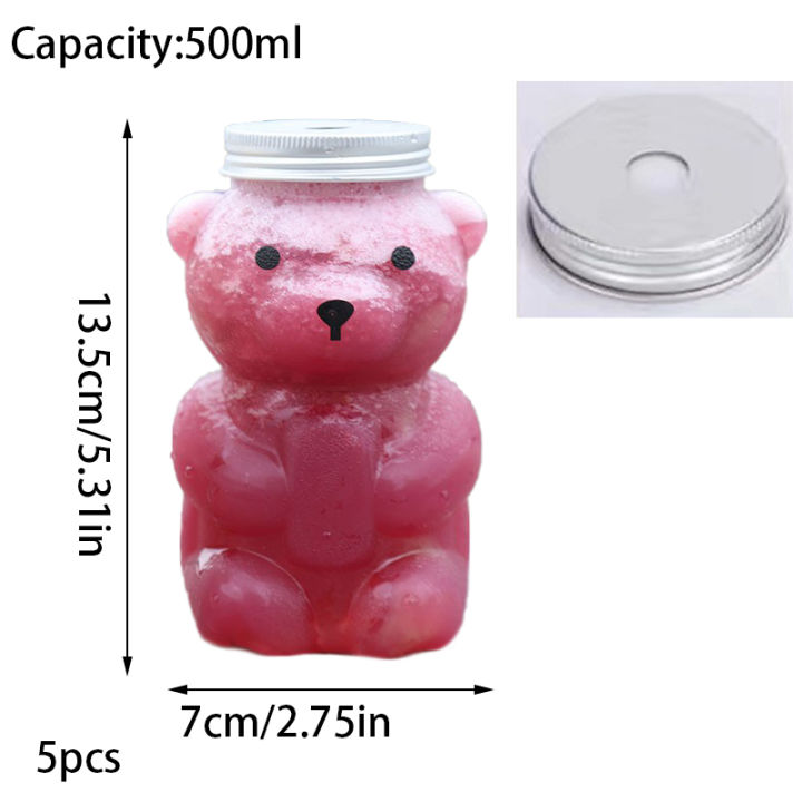 1pcs%20Cute%20Bear%20Shape%20Disposable%20Drink%20Containers%20500ml%20Little%20Bear%20Bottle%20Sitting%20Bear%20Transparent%20Plastic%20Bottle%20with%20Lid%20-%20Image%204