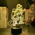 Acrylic 3D Illusion Led Night Light Firemen Figure Nightlight for Room Decoration Lighting Cool Gift for Firefighters Table Lamp.