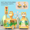 Press Gear Car Children's Toy Car Pull Back Boy Children Inertial Car Puzzle Animals Car. 