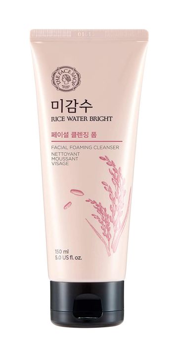 Rice Water Bright Cleansing Foam 100ml | Face Wash for Glowing Skin, Korean Skin Care Products, For All Skin Types