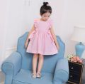 Baby Girl Dress Summer Cotton Linen Kids Casual Beach Party Dresses0-7 years. 