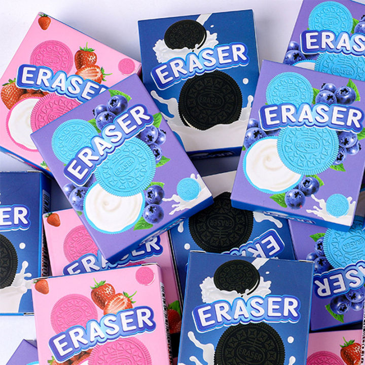 2024%20Cartoon%20Creative%20Biscuit%20Eraser%20Simulation%20Oreo%20Student%20Stationery%20Traceless%20Eraser%20Myhappinessisyou%20-%20Image%203