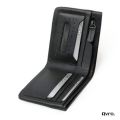 Avro Premium Bifold Wallet With Inner Zipper Pocket Black Wallet For Men Made By 100% Cow Leather Money Bag For Men. 