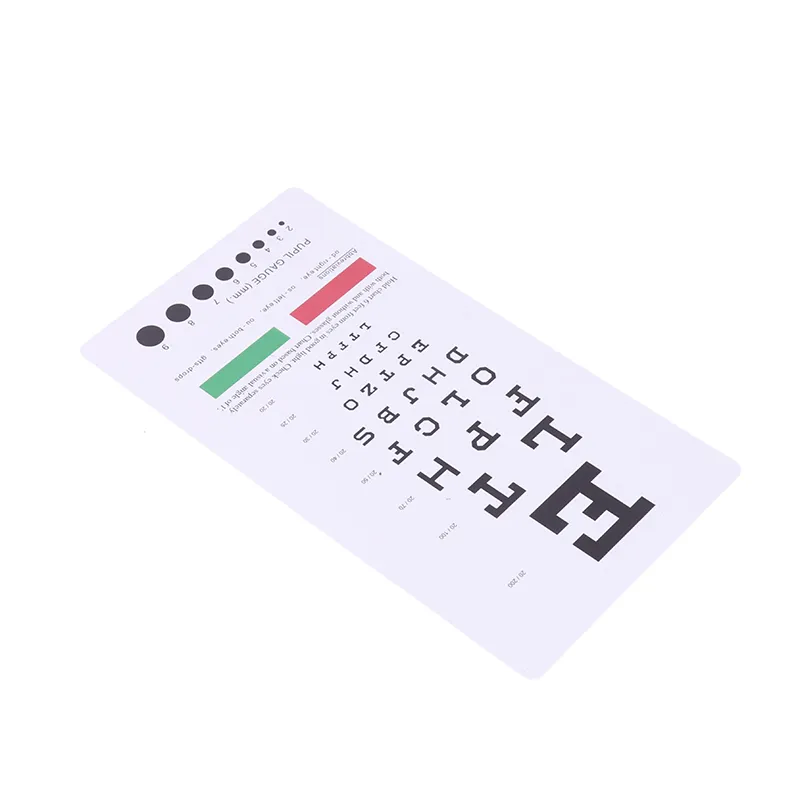 【Must-Have Style】 The List Standard Eye Test Chart Eyesight Testing Wall  Visual Exam Pendant Examination Convenient Kids Vision Schedule