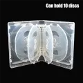 CD Storage Box 10-Piece Pack CD Case Plastic Double-Sided CD Storage Car CD Case Thickened DVD Case, Easy Install Blue. 