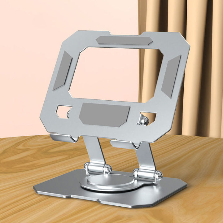 360° Rotating Foldable Aluminum Tablet Stand Portable Adjustable and Ergonomic Holder