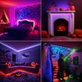 2Meter(6.56 Feet) RGB LED Strip Lights 5050 Remote Plus App Control Smart Music Sync LED Lights for Bedroom, Gaming & Party Decoration. 