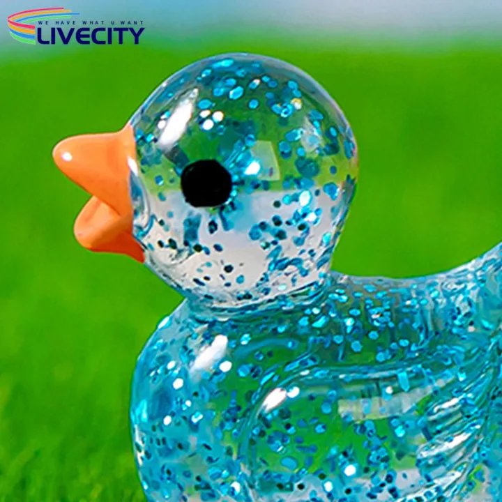 Mini%20Duck%20Statue%20Sparkling%20Duck%20Ornament%20Cute%20Resin%20Craft%20for%20Desktop%20Garden%20Dollhouse%20Decoration%20Glitter%20Duck%20Ornament%20-%20Image%204