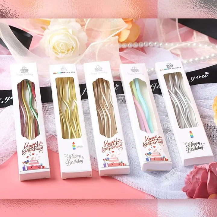 3/6pcs%20Curve%20Birthday%20Candles%20with%20Base%20Cake%20Candle%20Colorful%20Supplies%20Wedding%20Decoration%20Baby%20Children%20Party%20Atmosphere%20Tools%20-%20Image%204