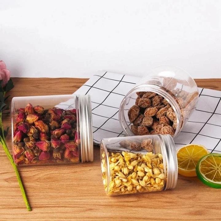 Containers:%20Empty%20Cosmetic%20Jars,%20Transparent%20Food,%2010%20Aluminum%20Caps,%20Storage%20Travel%20Bottles,%20Creams,%20Sample%20Jars,%20Round%20Plastic%20Jars%20-%20Image%206