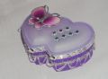 Heart Shape Jewelry Display Box glass Jewellery Storage Organigation/Gift.