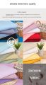 Double Layer Gauze Crepe Cloth 100% Cotton Fabrics High Quality Textile By The Meter for Dress Clothing Sewing Pleated Soft Blue. 