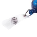 10 Retractable Reel ID Badge Lanyard Name Tag Key Card Holder Belt Clip Color:Blue Amount:10 Pcs. 