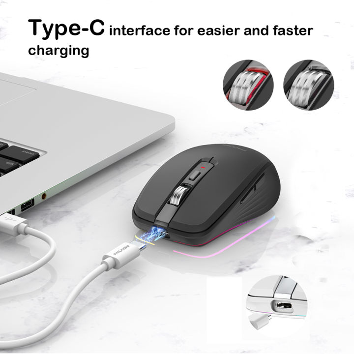 Original%20FMOUSE%20M303%20Wireless%20Mouse%20Type-C%20Bluetooth%202.4G%20Dual%20Mode%20Rechargeable%20RGB%20Mouse%20USB%20Receiver%204%20DPI%20Adjustable%20Volume%20-%20Image%204