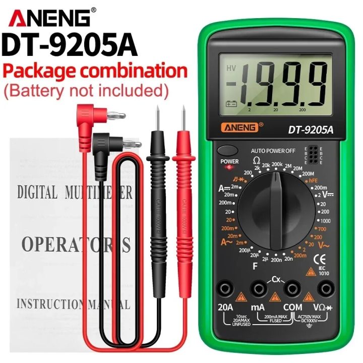 ANENG%20DT9205A%20Digital%20Multimeter%20AC/DC%20Transistor%20Electrical%20NCV%20Tester%20Meter%20Profesional%20Analog%20Auto%20Range%20Multimetro%20Tools%20-%20Image%202