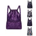 Fashion Vintage Drawstring Backpacks Women Large Capacity Flower Ethnic Style Waterproof Nylon Rucksack Shoulders Backpacks.