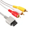 AV Cable for Wii Wii U, Composite Audio Video TV connector Cable Cord for Nintendo Wii U/Wii. 