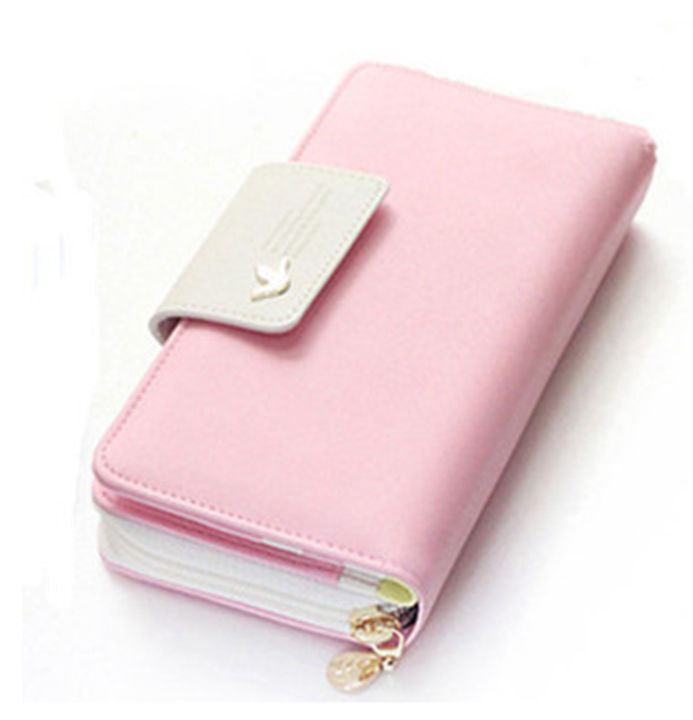 Wholesale Korean Style Long Wallet Women's Coin Purse Large Capacity Flying Bird Hasp Clutch New Mobile Phone Bag