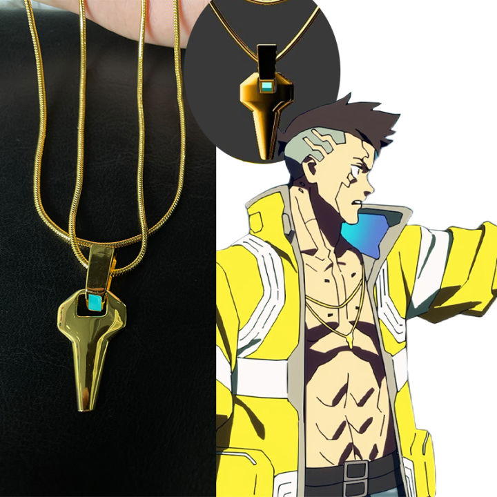Cosplay David Martinez Necklace Metal Fashion Necklaces Unisex Pendant Jewelry Accessories Xmas Gifts Prop
