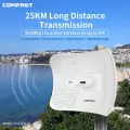 25KM Long Range Wifi CPE 900Mbp 5.8Ghz Wireless Bridge 1000mW High Power Access Point Router 26dBi Gain Wifi Antenna AP. 