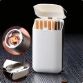 Small Cigarete Case Lighter Integrated USB Rechargeable Windproof Lighter Creative Split Cigarete Lighter Men's Gadget.