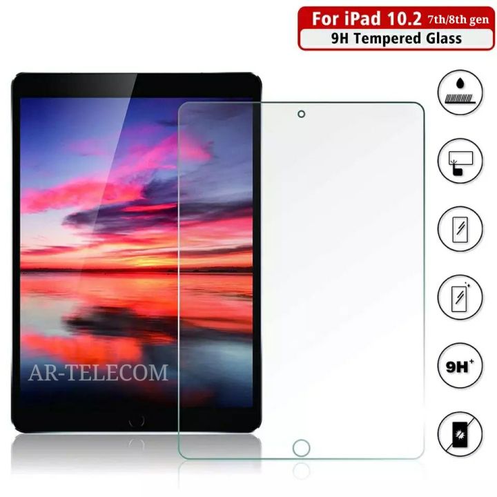 iPad%2010.2%207th/8th/9th%20Generation%20Tempered%20Glass%20Screen%20Protector%20Clear%20-%20Image%202