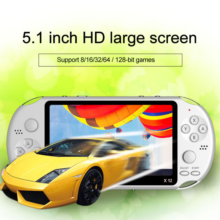 X12 5.1 Inch Handheld Video Game Console 8GB PSP FC GBA NES Built-in 10000 Game Console Game Console