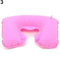 Air Cushion Pillow Inflatable Travel Air Cushion Neck Rest U Shape Plane Flight Pillow Inflatable Neck Pillow Short Plush Cover.