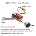 DC 5V-12V micro electret amplifier MIC condenser mini microphone amplifier board. 