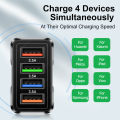 48W USB Charger 4 Ports Quick Charge 3.0 4.0 Universal Wall Mobile Phone Chargers Fast Charging For iPhone 12 X Xiaomi Tablet. 