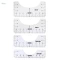 5Pc T Shirt Alignment Tool - Centering Tool Vinyl T Shirt Ruler Guide Design.