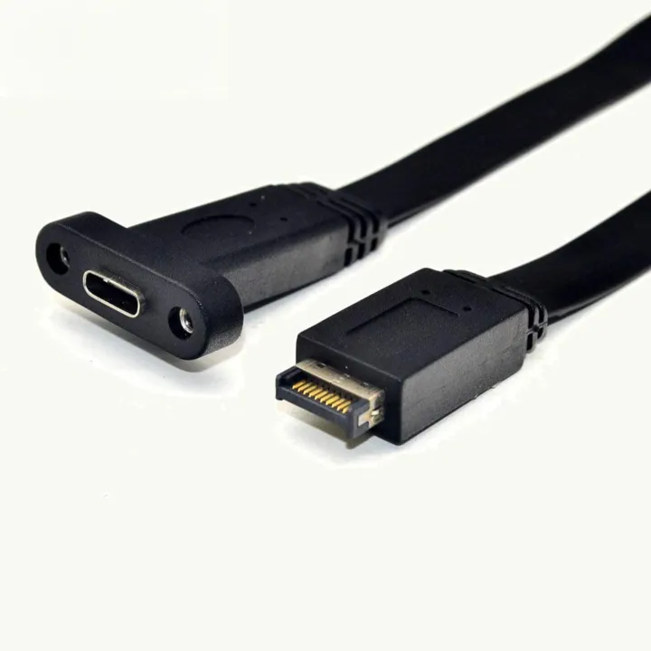 USB%203.1%20Type%20C%20Front%20Panel%20Header%20Extension%20Cable,Type%20E%20to%20USB%203.1%20Type%20C%20Cable,Internal%20Adapter%20Cable,with%20Panel(50cm)%20%EF%BC%8C%20Type%20E%20to%20USB%203.1%20Type%20C%20Cable%20-%20Image%203