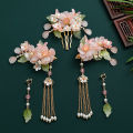 1Set Chinese Hanfu Hair Accessories Set Hairpins Haircomb Earrings Bridal Headdress Retro Wedding Headwear Gift Yao Store. 