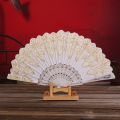 【hot】 Retro Folding Flower Printing Hand Fan Art Decor Wedding & Party Cosplay Chinese Retro Hand Fan Portable Folding Women Gifts. 