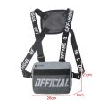 Men Molle Shoulder Vest Bags Adjustable Oxford Daily Messenger Bag Safe Multifunctional Portable Lightweight for Hiking Travel. 