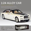 1:24 Rolls Royce Phantom Diecast Alloy Car Luxury Simulation Toy Vehicle Metal Car 6 Door Open Model Car Sound Light Toy For Gift - car toy. 
