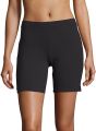 Womens Black Stretch Cotton Biker Shorts From Levin. 