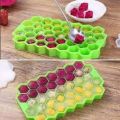 37 Grid Food Grade Silicone Ice Cube Tray With Cover.