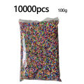 10000pcs / bag 2.6mm mini hama beads kids DIY toy colormixing white black skin color fuse beads learning toys for children MuXiaRe.