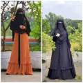 Abaya Koti Borkha With Hoodie Niqab Hijab Dubai Cherry Party Burkha for Girls / Women. 