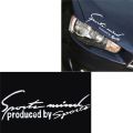 GS 7.5"x 2.8" Sports Mind Letter Logo Decal Car Stickers Headlight Sticker. 