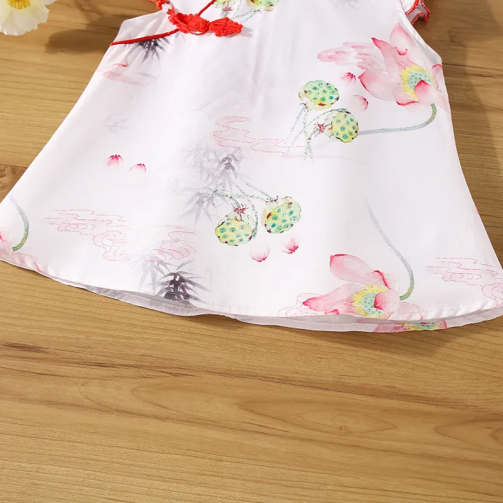 (0-3%20Years%20Old%20Baby%20Girls)%20New%20Summer%20Baby%20Girls%20Dress%20Small%20Flying%20Sleeve%20Cheongsam%20Chinese%20Style%20Hand-Painted%20Wind%20Animal%20Sweet%20Princess%20Dress%20-%20Image%207