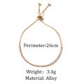 Gelang Tangan Full Kristal Lapis Emas 18K untuk Wanita / Hadiah Valentine / Hari Valentine. 