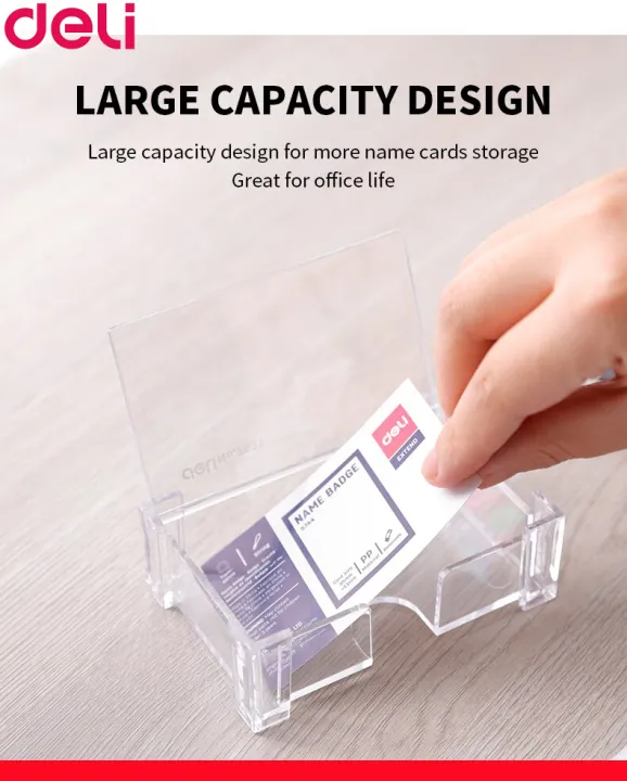 Deli%20Bussiness%20Card%20Holder%207621%20%20Transparent%20(1pc)%20-%20Image%205