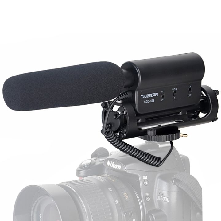 New- TAKSTAR SGC-598 Professional Photography Interview Dedicated Microphone for DSLR & DV Camcorder