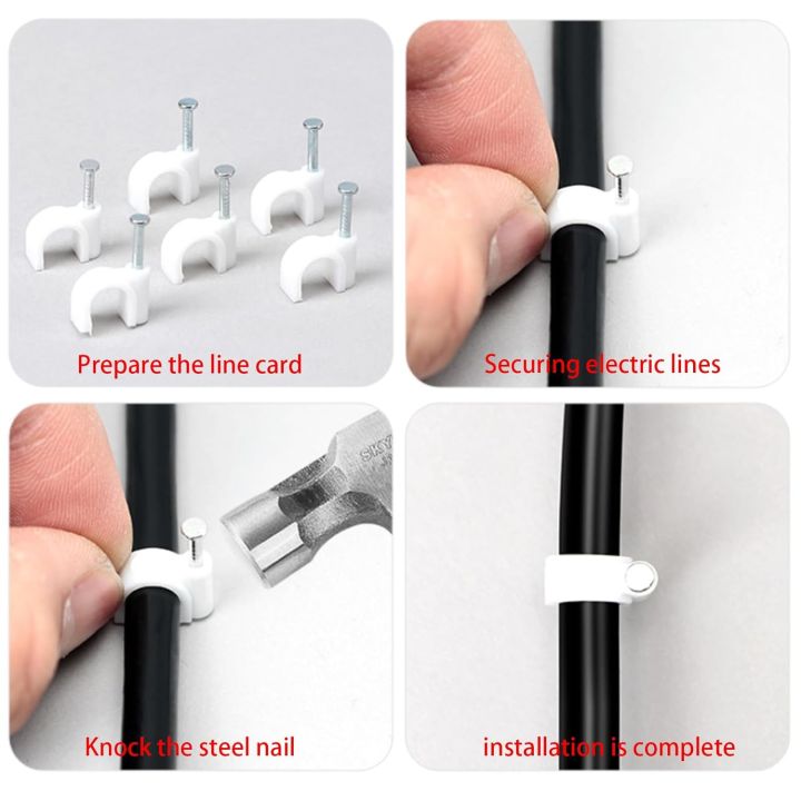 Threaded Electrical Clips 100 Pieces cable clips, wire clips, wire clips for cables, cable clips ...
