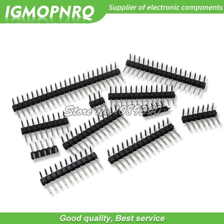 10PCS%201X/2/3/4/5/6/8/10/40%20PIN%20Single%20Row%20Right%20Angle%20MALE%20PIN%20HEADER%202.54MM%20PITCH%20Strip%20Connector%20Socket%203p/4p/6p/8p/20p/40p%20-%20Image%203