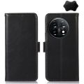 (New)For OnePlus 11 5G Crazy Horse Top Layer Cowhide RFID Leather Phone Case.